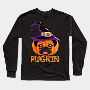 Pugkin Pumpin Halloween Long Sleeve T-Shirt